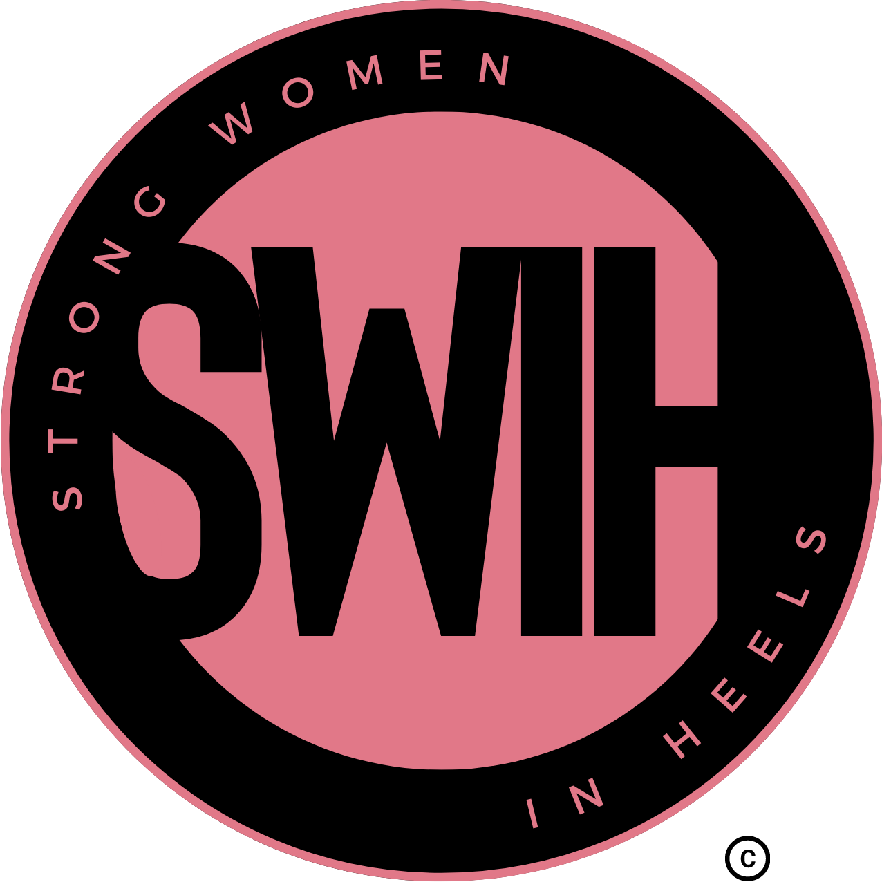 Strong women in heels logo