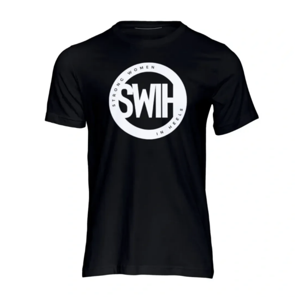 Black Tee with White Logo