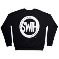 Black Sweatshirt with White Logo