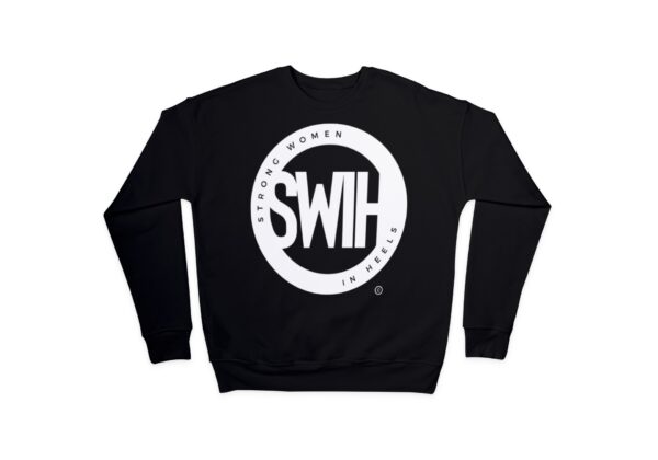 Black Sweatshirt with White Logo